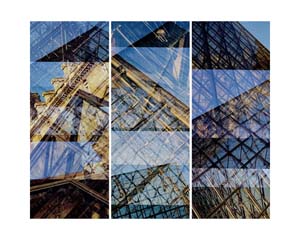 Louvre Triptych Paris Pei